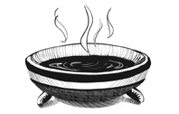 {Drawing of Ionic Detoxifying Foot Bath}